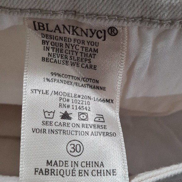 Blank NYC Lace Fly Skinny Classiques Jeans Size 30 - Picture 7 of 7
